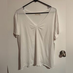 Johnny Was Calmé White Short Sleeve Shirt